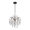 Picture of 24" 3 Light Down Chandelier with Silver Mist finish