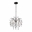 24" 3 Light Down Chandelier with Silver Mist finish