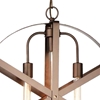 Picture of 24" 3 Light Down Pendant with Brown finish