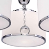 Picture of 24" 3 Light Drum Shade Flush Mount with Chrome finish