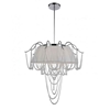 Picture of 24" 5 Light Drum Shade Chandelier with Chrome finish
