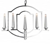 Picture of 24" 5 Light Up Chandelier with Chrome finish