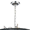 Picture of 24" 6 Light Drum Shade Chandelier with Chrome finish