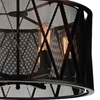 Picture of 24" 6 Light Up Chandelier with Black finish