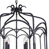 Picture of 24" 6 Light Up Chandelier with Grayish Brown finish