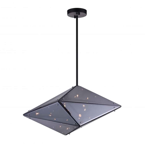 Picture of 24" 8 Light  Pendant with Black finish