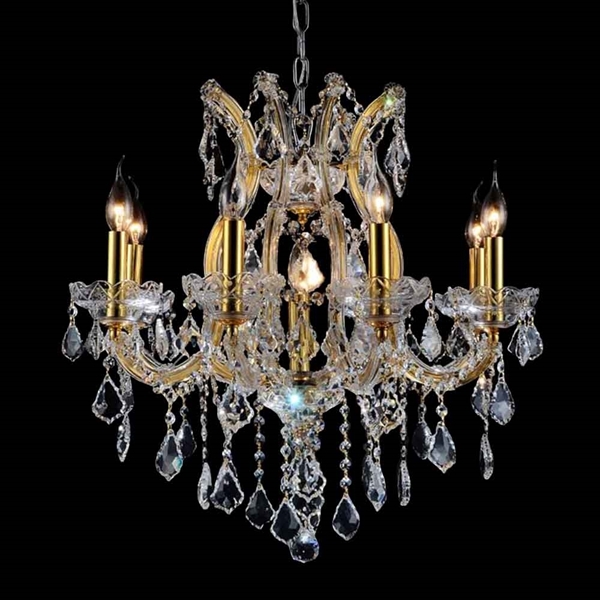 Picture of 24" 9 Light Up Chandelier with Chrome finish