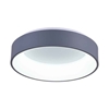 Picture of 24" LED Drum Shade Flush Mount with Gray & White finish