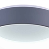 Picture of 24" LED Drum Shade Flush Mount with Gray & White finish