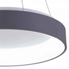 Picture of 24" LED Drum Shade Pendant with Gray & White finish