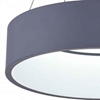 Picture of 24" LED Drum Shade Pendant with Gray & White finish