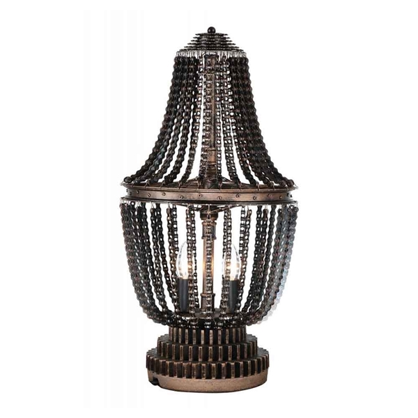Picture of 25" 2 Light Table Lamp with Antique Bronze finish