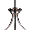 Picture of 25" 3 Light Drum Shade Chandelier with Chrome finish