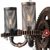 Picture of 25" 4 Light Up Chandelier with Rust finish