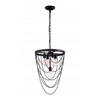 Picture of 25" 5 Light  Chandelier with Black finish