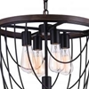 Picture of 25" 5 Light  Chandelier with Black finish