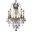 25" 5 Light Up Chandelier with French Gold finish