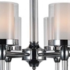 Picture of 25" 6 Light Candle Chandelier with Chrome finish