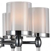 Picture of 25" 6 Light Candle Chandelier with Chrome finish