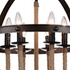 Picture of 25" 6 Light Up Chandelier with Rust finish