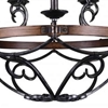 Picture of 25" 9 Light Candle Chandelier with Gun Metal finish