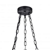 Picture of 25" 9 Light Candle Chandelier with Gun Metal finish