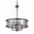 26" 4 Light Up Chandelier with Black Silver finish