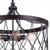 Picture of 26" 5 Light Drum Shade Chandelier with Gun Metal finish
