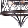 Picture of 26" 5 Light Drum Shade Chandelier with Gun Metal finish