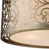 Picture of 26" 5 Light Drum Shade Chandelier with Rubbed Silver finish