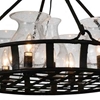 Picture of 26" 5 Light Up Chandelier with Antique Black finish