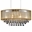 26" 6 Light Drum Shade Chandelier with Chrome finish