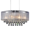 Picture of 26" 6 Light Drum Shade Chandelier with Chrome finish