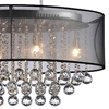 Picture of 26" 6 Light Drum Shade Chandelier with Chrome finish