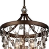 Picture of 26" 6 Light Up Chandelier with Speckled Bronze finish
