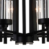 Picture of 26" 8 Light Up Chandelier with Black finish