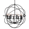 Picture of 26" 8 Light Up Chandelier with Brown finish