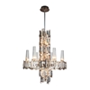 Picture of 27" 12 Light Down Chandelier with Champagne finish