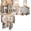 Picture of 27" 12 Light Down Chandelier with Champagne finish