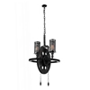 Picture of 27" 2 Light Up Chandelier with Gray finish
