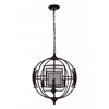 Picture of 27" 4 Light  Chandelier with Reddish Black finish