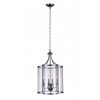 Picture of 27" 4 Light Drum Shade Pendant with Satin Nickel finish