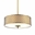 27" 5 Light Drum Shade Chandelier with French Gold finish