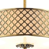 Picture of 27" 5 Light Drum Shade Chandelier with French Gold finish