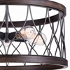 Picture of 27" 5 Light Drum Shade Chandelier with Gun Metal finish