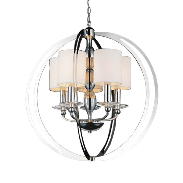 Picture of 27" 5 Light Up Chandelier with Chrome finish