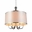 27" 6 Light Drum Shade Chandelier with Chrome finish