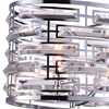 Picture of 27" 6 Light Drum Shade Chandelier with Chrome finish