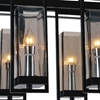 Picture of 27" 6 Light Up Chandelier with Black finish