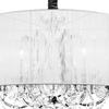 Picture of 27" 6 Light Up Chandelier with Chrome finish